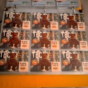 Beanie babies collection cards